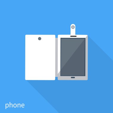 Smartphone business concept of flat design