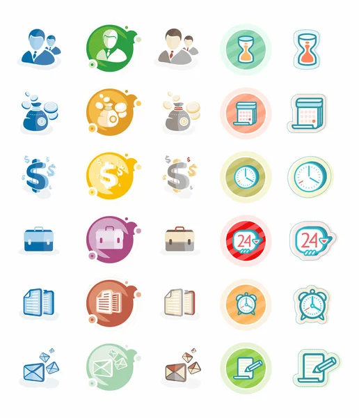 Business and management icons — Stock Vector