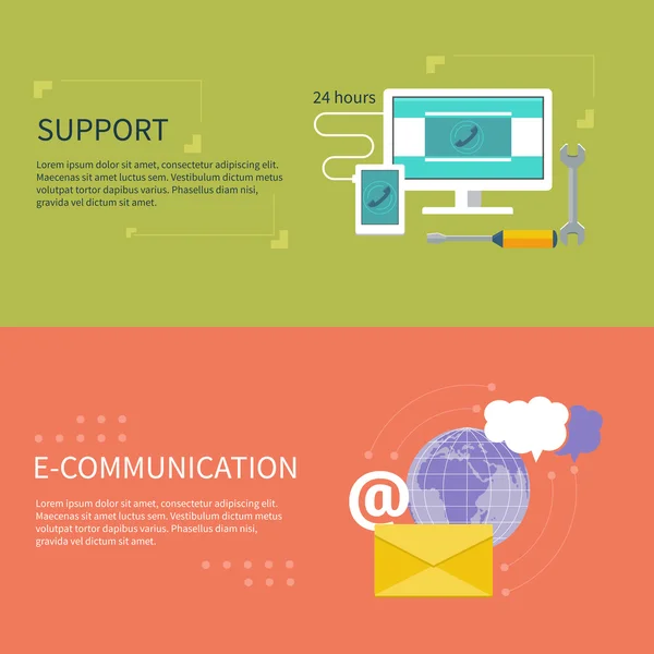 Soporte con diferentes iconos de elementos — Vector de stock