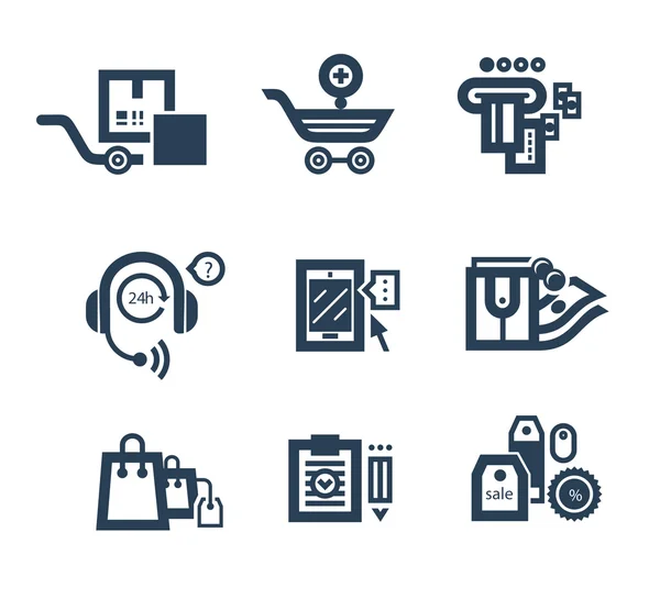 Collection of shopping icons — Stock Vector