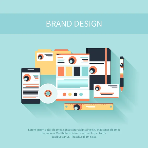 Brand Design — Stock Vector