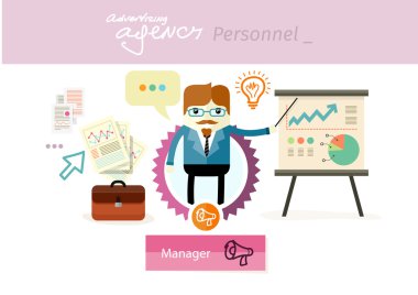 Müdür bir meslek. İşyeri Ofis Masası