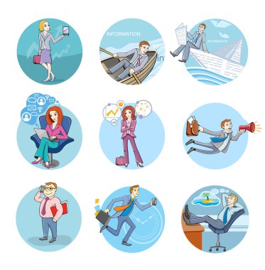 Bir grup iş adamı.