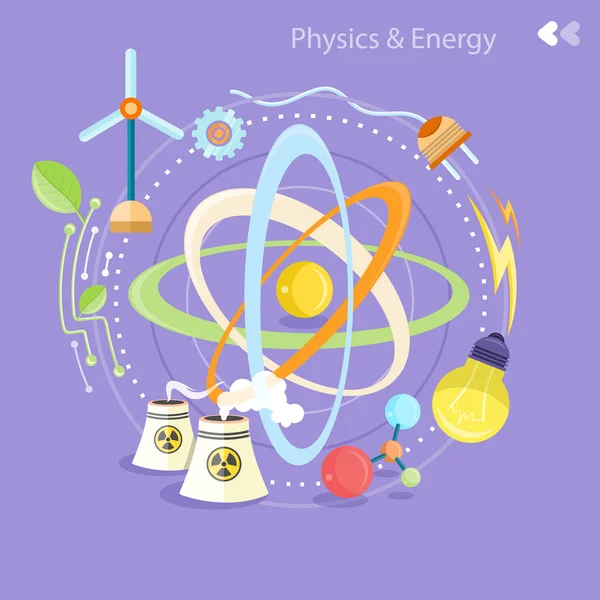 Енергії фізики — стоковий вектор