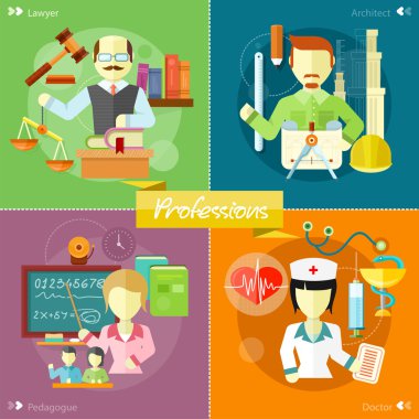 Mimar, avukat, doktor ve pedagog