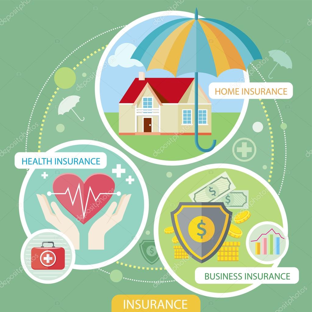 Insurance icons set — Stock Vector © robuart 68145631