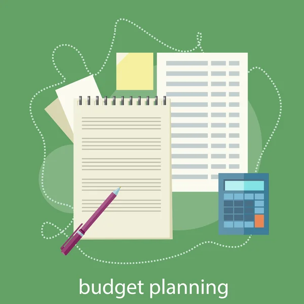 Budget planning concept — Stock Vector