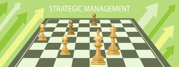 Zarządzanie strategiczne biznesu — Wektor stockowy