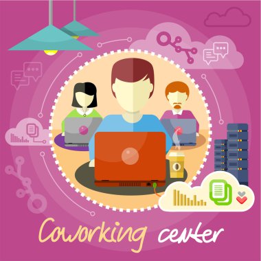 Coworking kavramı. İş toplantısı