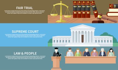 Supreme court. Law and people clipart