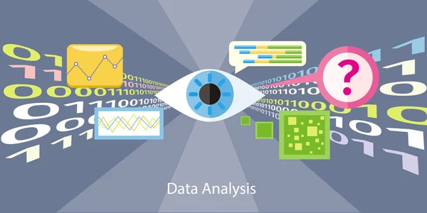 Begreppet dataanalys — Stock vektor