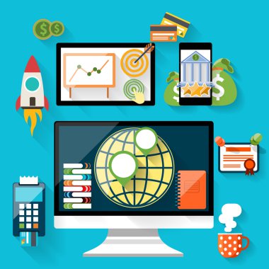 banka ve para Icon set