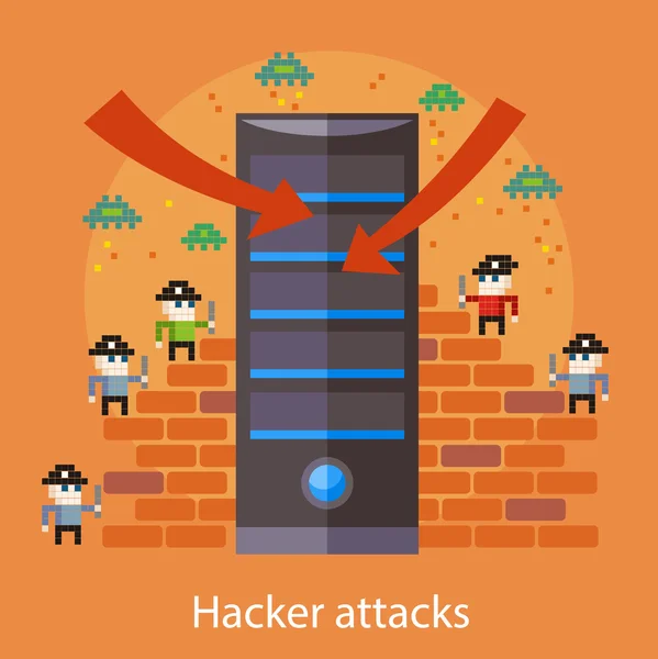 Hacker nuevamente — Vector de stock