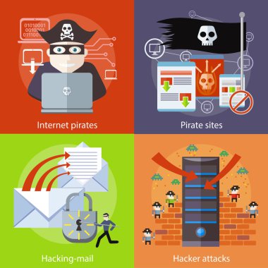 Hacker attaks, Internet korsanları ve korsan siteleri