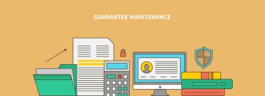 Accompanying of the Product. Guarantee Maintenance clipart