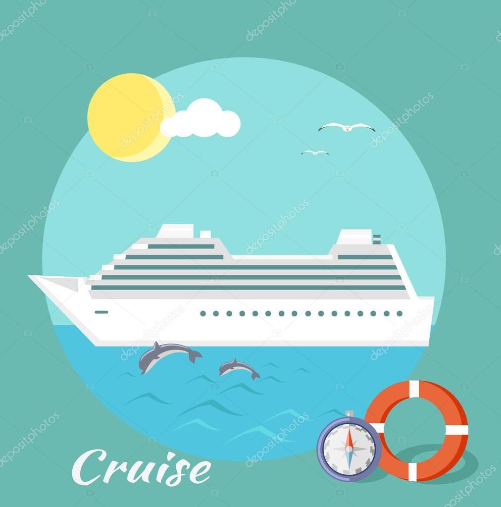 Cruise Ship. Water Tourism