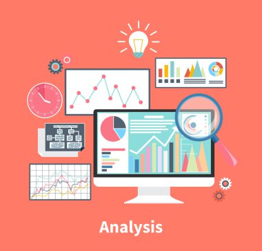Analysis Stock Exchange Rates on Monitors