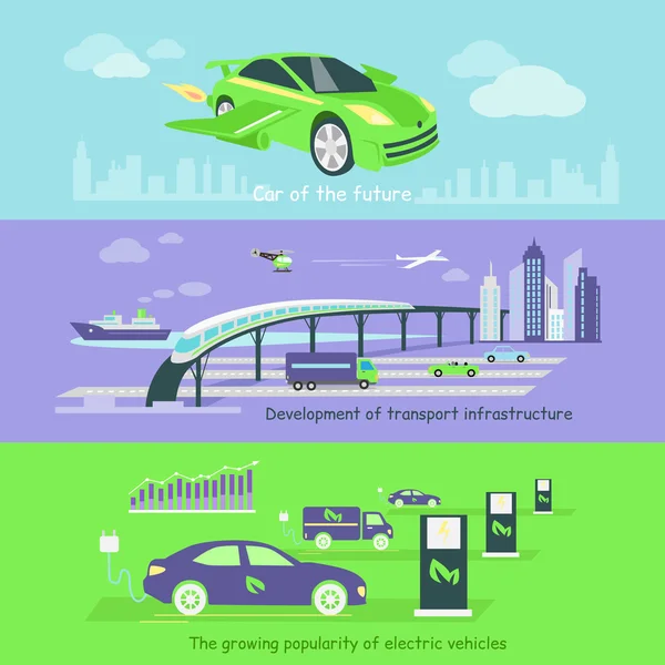 Concept of Development Transport Infrastructure — стоковий вектор