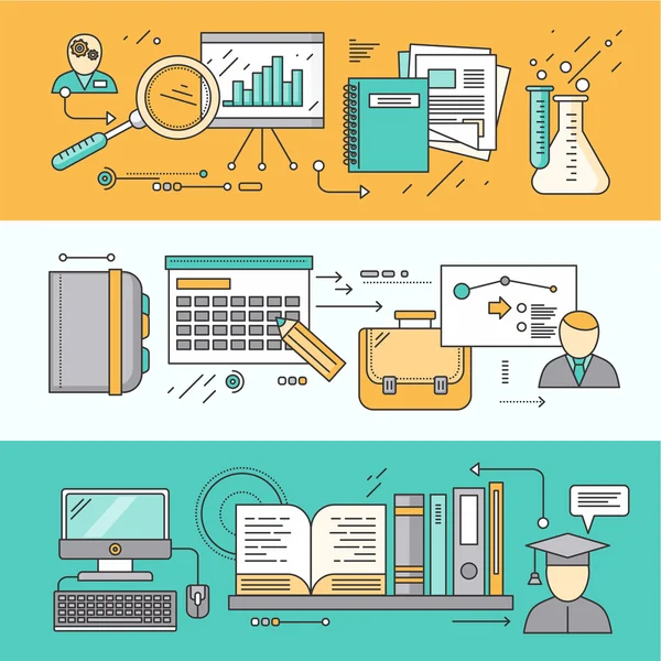 Research Planning and Learning — Stock Vector