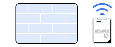 Hafif tuğla duvar ve kablosuz sinyalli imzalı belge güvenlik katmanları, veri doğrulama, iletişim ve güveni vurguluyor. Siber güvenlik, kimlik doğrulama, veri paylaşımı ve uzak çalışma için ideal