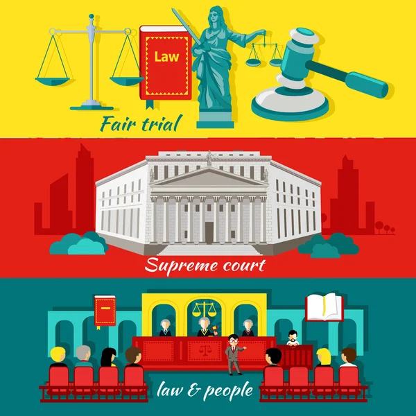 Kavram Yüksek Mahkemesi ve adalet — Stok Vektör