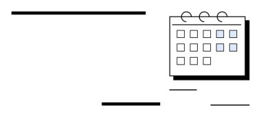 Izgara yapısı ve vurgulanmış tarihler ile basitleştirilmiş takvim düzeni, gösterim planlama, organizasyon ve zamanlama. Üretkenlik, zaman yönetimi, süreler, atamalar, etkinlikler için ideal