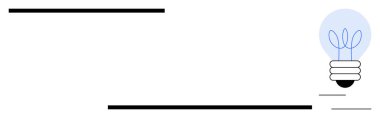 Basit çizgilerle çevrili içinde filizlenen parlak bir ampul. Fikirler, büyüme, yaratıcılık, sürdürülebilirlik, yenilik, ekolojik farkındalık eğitimi için idealdir. Kusursuz düz metafor
