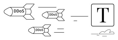 DDoS etiketli füzeler bir sunucuyu sembolize ederek hedefe yaklaşıyor. Siber güvenlik, veri koruması, bilişim stratejisi, internet riski, siber suç, hackleme, çevrimiçi güvenlik için ideal. Basit düz metafor