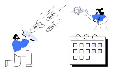 Yaklaşan DDoS saldırılarına karşı insan kalkanları, altyapıyı koruyan kadın ve takvim eylem planlamasını ön plana çıkarıyor. Siber güvenlik, risk yönetimi, bilişim eğitimi, çevrimiçi güvenlik ve ağ için ideal