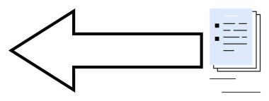 Düzgünce istiflenmiş belgeleri gösteren ok veri hareketini, dosya paylaşımını ya da bilgi transferini sembolize eder. İş akışı, organizasyon, veri transferi, üretkenlik ve iş için ideal