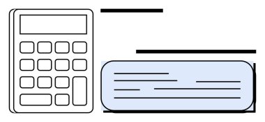 Veri ya da hesaplamalar için metin kutusunun yanında hesap makinesi var. Finans, muhasebe, bütçe hesaplama, hesaplama, eğitim, finansal planlama ve teknoloji konuları için idealdir. Basit düz metafor