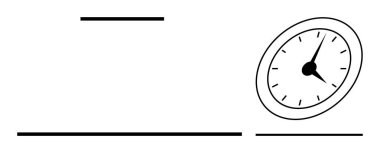 Stopwatch, temiz çizgiler ve modern bir düzenle sağa doğru eğilmiş. Zaman, hız, mühlet, verimlilik, verimlilik, performans, odaklanma için ideal. Basit düz metafor