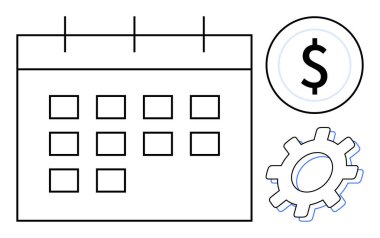 Takvim şebekesi, dolar işareti ve çizelge çizelgesi, bütçe düzenlemesi, zaman yönetimi ve iş akışı optimizasyonu. Finans, iş, strateji planlaması yatırım görevi öncelikleri için ideal