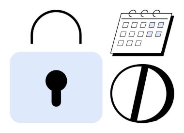 Kilit sembolü güvenlik, takvim planlama veya zaman yönetimi, hap ise sağlık ve ilaç anlamına gelir. Zaman kontrolü, mahremiyet, sağlık hizmetleri, verimlilik, kaynak yönetimi için ideal