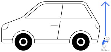 Adam büyük bir arabayı kaldırmak için mücadele ediyor, inatçılık ve gücü simgeliyor. Motivasyon, kararlılık, güç, esneklik, hırs için ideal. İlham temalarına meydan okuyor. Minimalist düz metafor