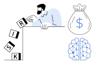 Adam yığınla risk bloğunun düşmesini önlüyor, finansal yönetimi, karar verme mekanizmasını ve yapay zekayı vurguluyor. Yatırım, strateji, fintech, yenilik, girişimcilik bilişsel düşünce için ideal