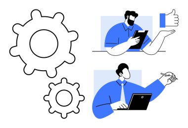 Vitesler takım çalışması ve verimliliği temsil eder. Profesyoneller dijital tabletler ve dizüstü bilgisayarlar hakkında fikir alışverişinde bulunurlar. Takım işbirliği, üretkenlik, planlama, problem çözme, iletişim, iş akışı için ideal