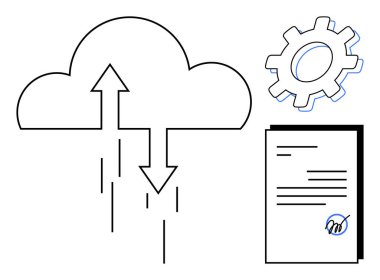 Oklu bulut, imzalı belge ve teçhizat bulut depolama, veri paylaşımı, dijital sözleşmeler, otomasyon, üretkenlik, bağlantı ve teknik iş akışlarını temsil ediyor. İş akışı kullanımı için ideal