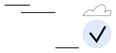 Bulutların ve şekillendirilmiş basamakların yanındaki ışık çemberinin içindeki işaretler. Başarı, ilerleme, hedef belirleme, planlama, kilometre taşları, başarı ve motivasyon kavramları için idealdir. Basit düz metafor