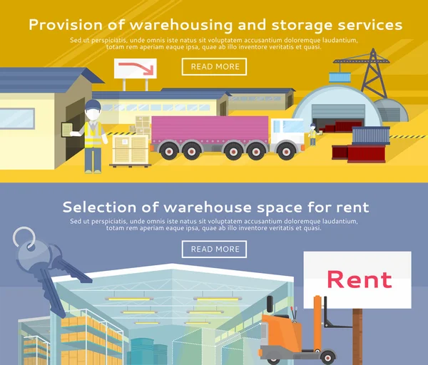 Warehouse Storage Service Produkt — Stockvektor