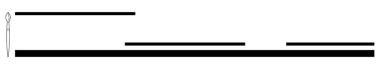 Bir insan figürünün yanında yatay çubukların değişik uzunluklarda basit düzenlenmesi. Liderlik, büyüme, karşılaştırma, hiyerarşi, denge, bireysellik, kişisel gelişim için ideal. Basit düz
