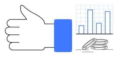 Baro çizelgesinin yanında bir de onay, başarı ve olumlu mali sonuçları vurgulayan madeni paralar var. İş, analitik, finans, yatırım, ekonomi ve büyüme için ideal