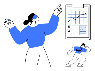 Profesyoneller pano grafikleri ve kontrol listeleriyle ilgilenirler. Takım çalışması, strateji, hedef belirleme, analitik, performans, planlama, işbirlikçi verimlilik için ideal. Basit bir minimalist stil.