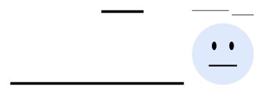 Nötr ifadeli dairesel yüz yatay ve dikey soyut çizgilerle tamamlanmış. Modern çağda iletişim, duygu, basitlik, psikoloji, denge, tasarım ve kavramlar için ideal