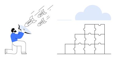 Siber güvenlik kavramı. Çevrimiçi tehditlere karşı dijital verileri koruyan siber güvenlik ve kalkan. Siber güvenlik bulut tabanlı veri koruması ve güvenliği sağlıyor. Teknoloji, güvenlik ve bilişim için.