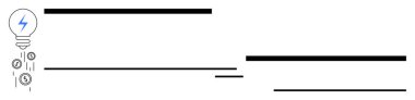 Ampulün yaydığı enerji bir yıldırım ve çeşitli paralara giden oklarla temsil ediliyor. Yenilik, enerji, fikir üretimi, teknoloji, girişimler, finans ve yatırım temaları için ideal