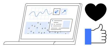 Veri görselleştirme kavramı. Etkileşimli çizelgeler ve analiz araçlarıyla bilgisayardaki veri görselleştirmesi. Analiz, iş anlayışı, kullanıcı etkileşimi ve karar verme için veri görselleştirmesi