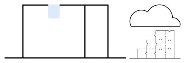 Bulut hesaplama. Bulut bilgisayarı bulmaca parçaları ve bulut görüntülerini veri depolama ve işbirliği için birleştirir. Bulut hesaplama ölçeklenebilir çözümleri, depolamayı ve takım çalışmasını destekler. Teknoloji ve IT için ideal.