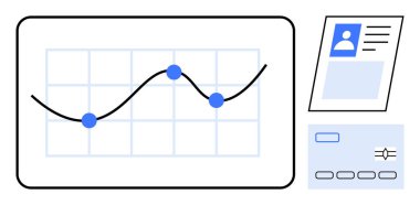 Veri analiz konsepti. Grafikler, tanımlama görselleri, kimlik kartları ve arayüz elemanları üzerinden veri analizi yapıldı. Karar verme mekanizması için veri analizi, uygulamalar, yazılım, araştırma, istatistik