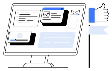 Social media concept. Social media through digital screens, interactive design, and user interface components. Social media driving engagement, communication, and networking. For marketing, branding